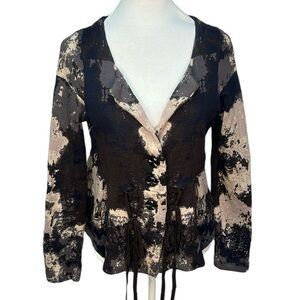 Anthropologie Charle & Robin Sweater Shawl Combo